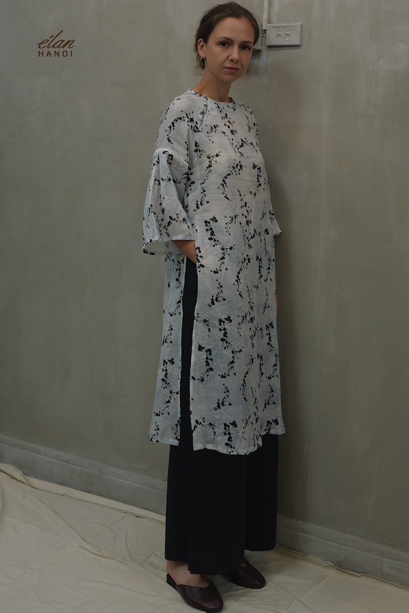 Elan Áo dài hoa 1