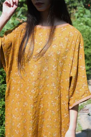 Áo hoa dáng dài