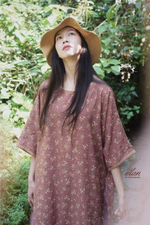 Áo hoa dáng dài