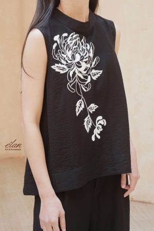 Áo sát nách thêu tay