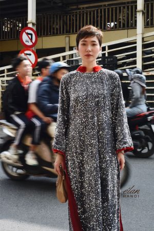Áo dài Sequin
