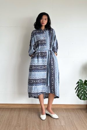 Váy sơ mi dáng dài - Blend linen