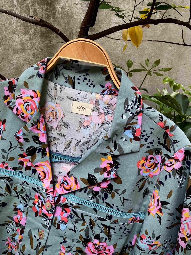 Elan áo BÔNG Thô hoa 10