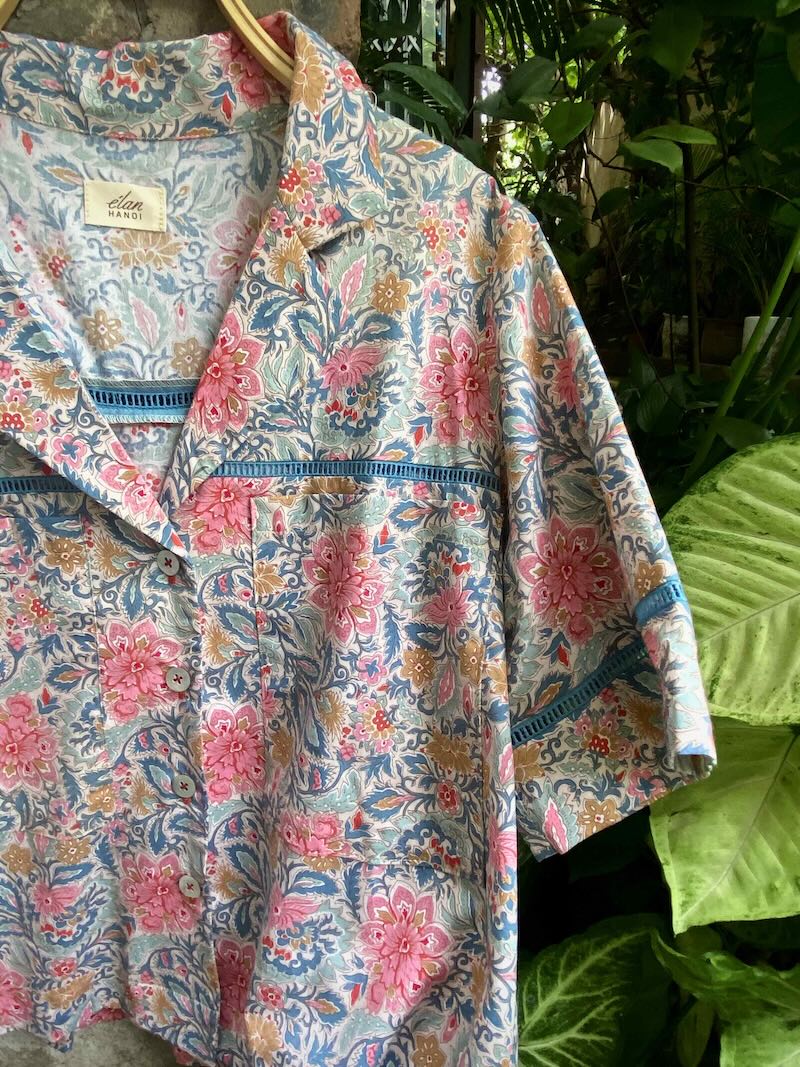 Elan áo BÔNG Thô hoa 12