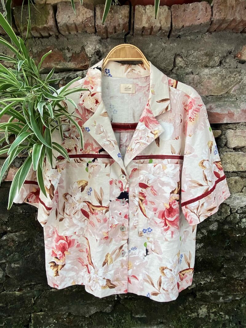 Elan áo BÔNG Thô hoa 6