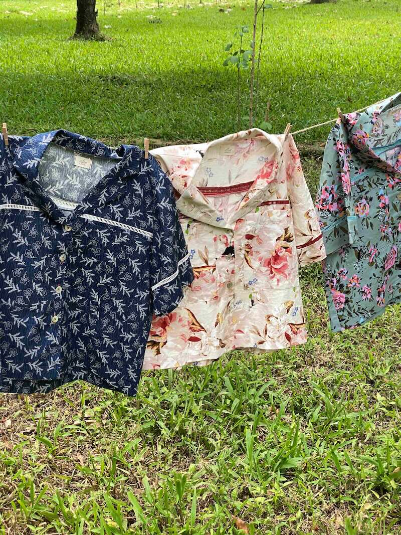 Elan áo BÔNG Thô hoa 8