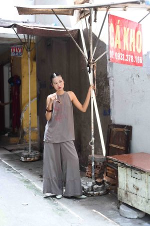 Set Yếm vẽ tay và đính kết